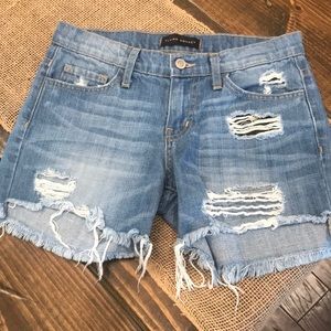 Flying Monkey Destroyed Denim Shorts